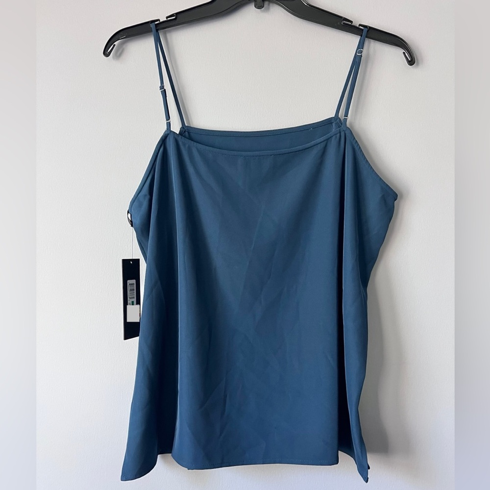 Donna Karan New York Top Women Tide Spaghetti Strap Square Neck Camisole